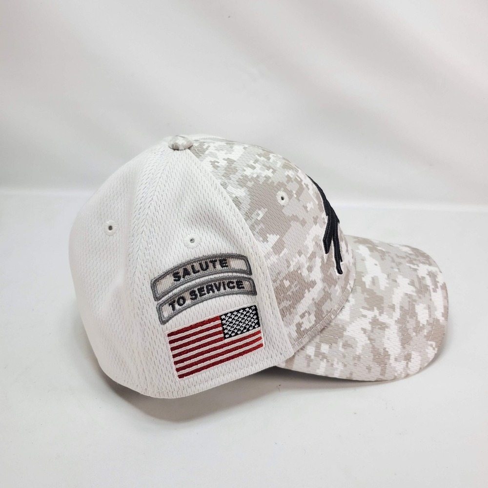 New Era Buffalo Bills Hat Mens S/M White Camo Salute to Service 39THIRTY Stretch - Picture 2 of 6